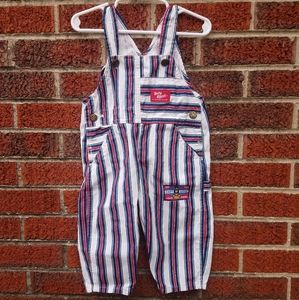 Vintage Oshkosh B'gosh train overalls 18m primary